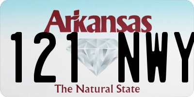 AR license plate 121NWY