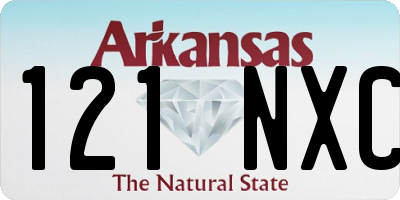 AR license plate 121NXC