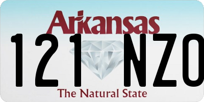 AR license plate 121NZO