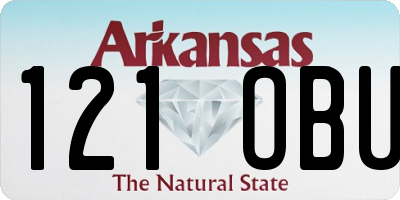 AR license plate 121OBU