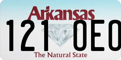 AR license plate 121OEO