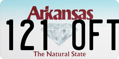 AR license plate 121OFT