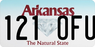 AR license plate 121OFU