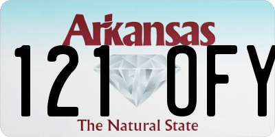 AR license plate 121OFY