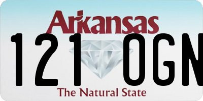AR license plate 121OGN