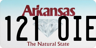 AR license plate 121OIE