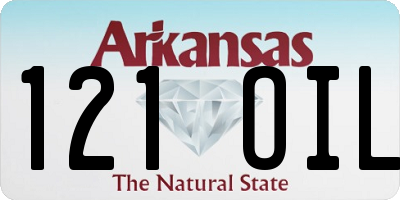 AR license plate 121OIL