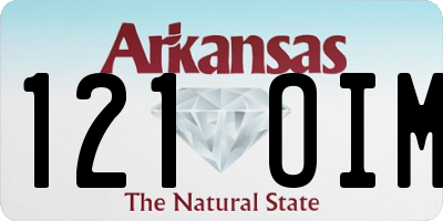 AR license plate 121OIM