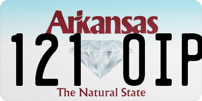 AR license plate 121OIP