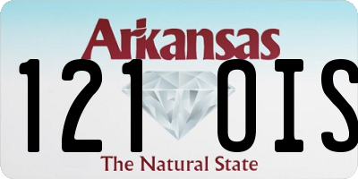 AR license plate 121OIS