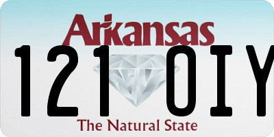 AR license plate 121OIY