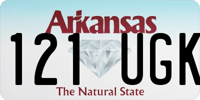 AR license plate 121UGK