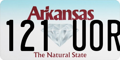 AR license plate 121UOR