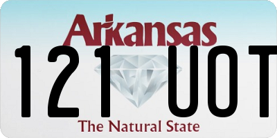 AR license plate 121UOT