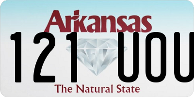 AR license plate 121UOU