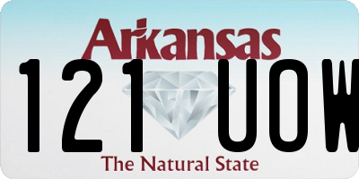 AR license plate 121UOW