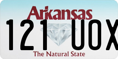 AR license plate 121UOX