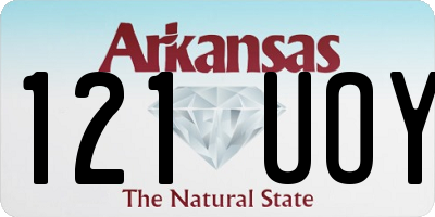 AR license plate 121UOY