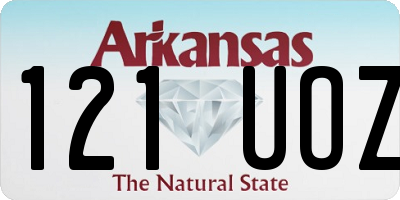 AR license plate 121UOZ