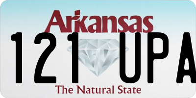 AR license plate 121UPA