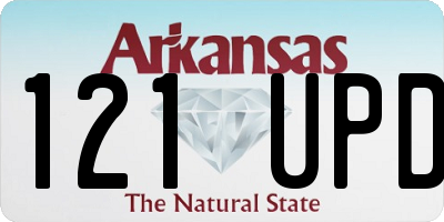 AR license plate 121UPD