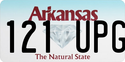AR license plate 121UPG