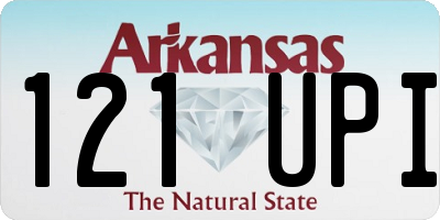 AR license plate 121UPI