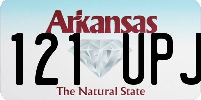 AR license plate 121UPJ