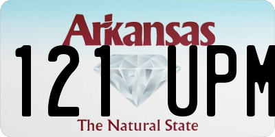AR license plate 121UPM