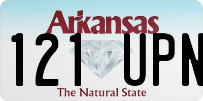 AR license plate 121UPN