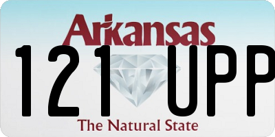 AR license plate 121UPP