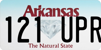 AR license plate 121UPR