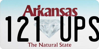 AR license plate 121UPS