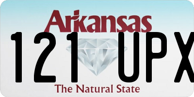 AR license plate 121UPX