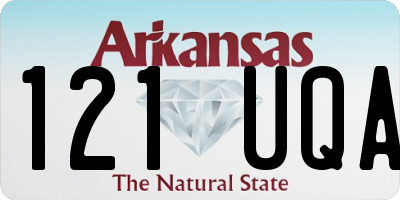 AR license plate 121UQA