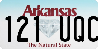 AR license plate 121UQC