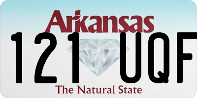 AR license plate 121UQF