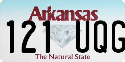 AR license plate 121UQG
