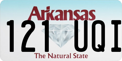 AR license plate 121UQI