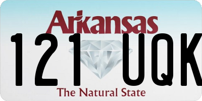 AR license plate 121UQK