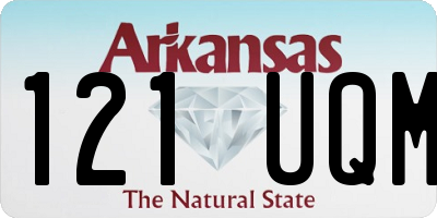 AR license plate 121UQM