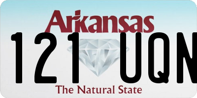 AR license plate 121UQN