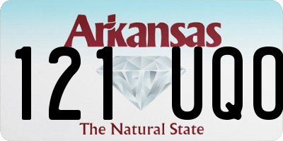 AR license plate 121UQO