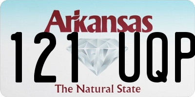AR license plate 121UQP