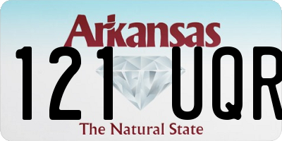 AR license plate 121UQR