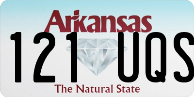 AR license plate 121UQS