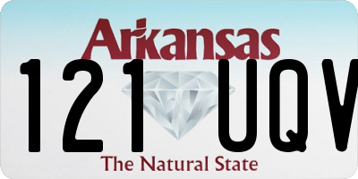 AR license plate 121UQV