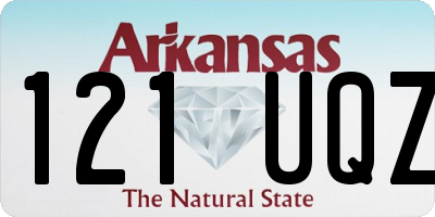 AR license plate 121UQZ