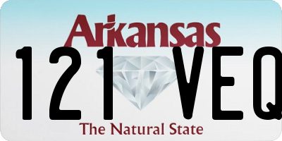 AR license plate 121VEQ