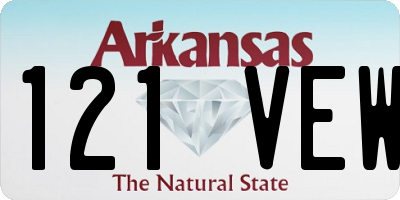 AR license plate 121VEW